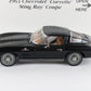 1963 Chevy Corvette Sting Ray Coupe Black Danbury Mint 1:24 Diecast Model