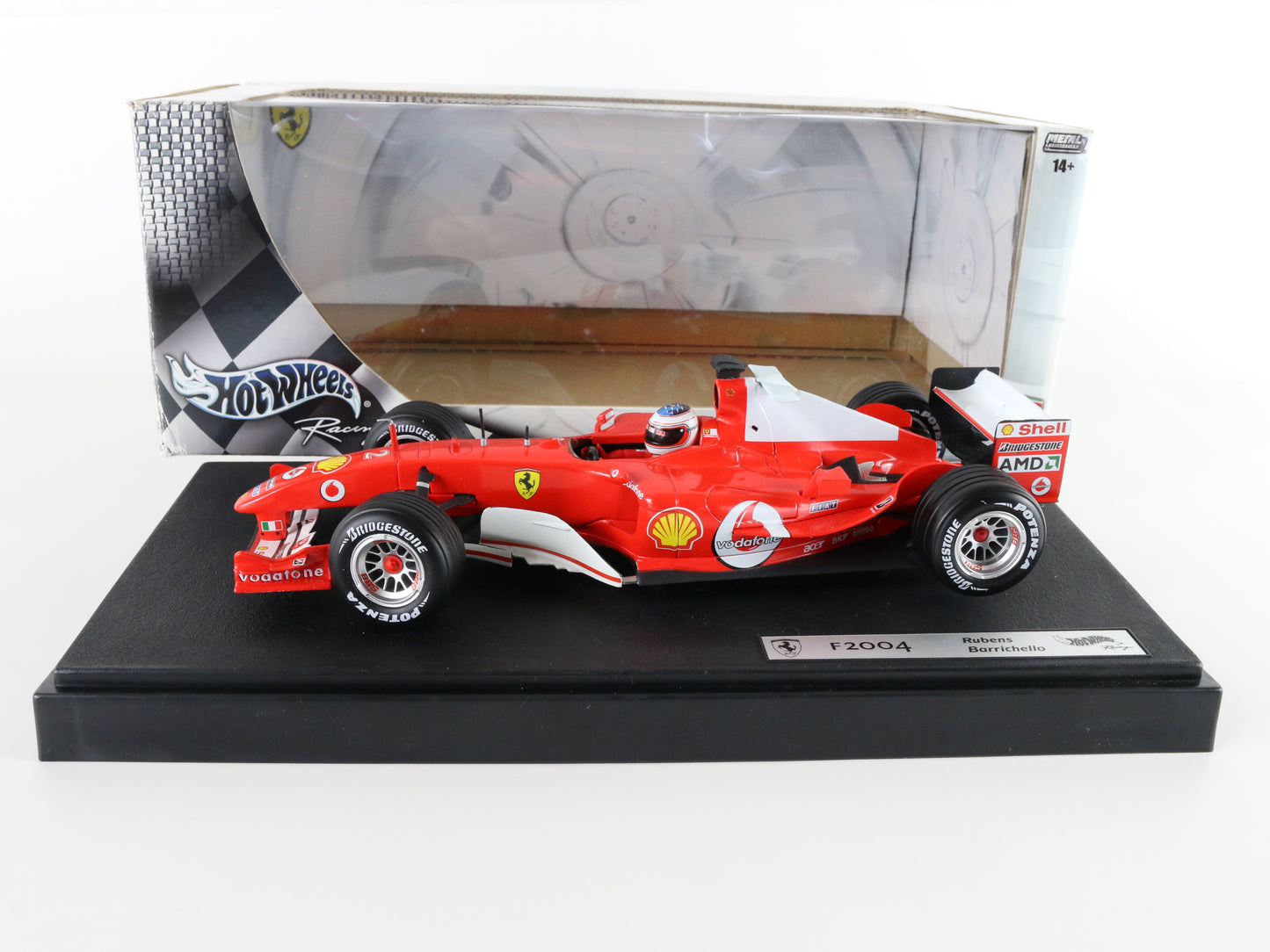 Ferrari F2004 Rubens Barrichello #2 Hot Wheels 1:18 Formula 1 F1 Car B6201