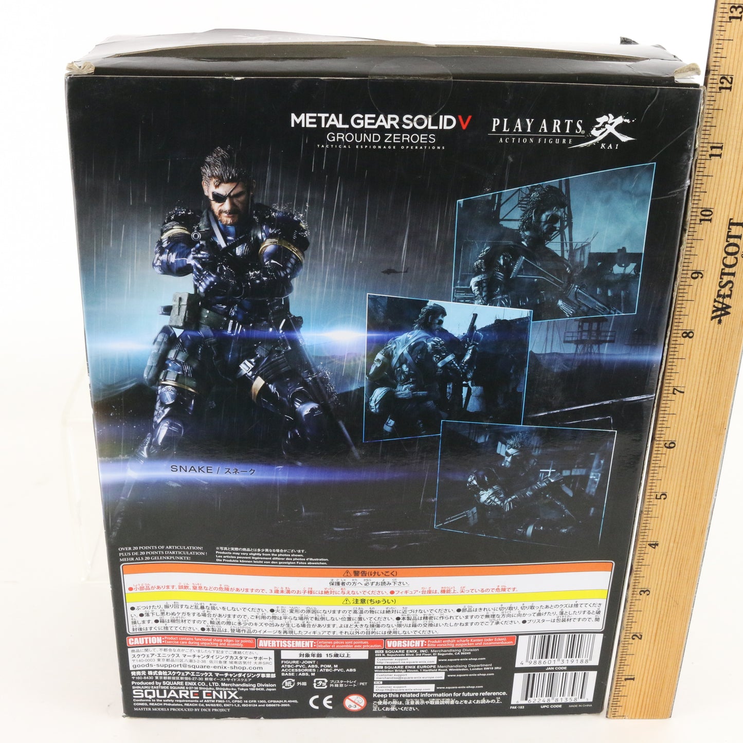 Metal Gear Solid V Ground Zeroes Play Arts Kai Snake Square Enix Action Figure