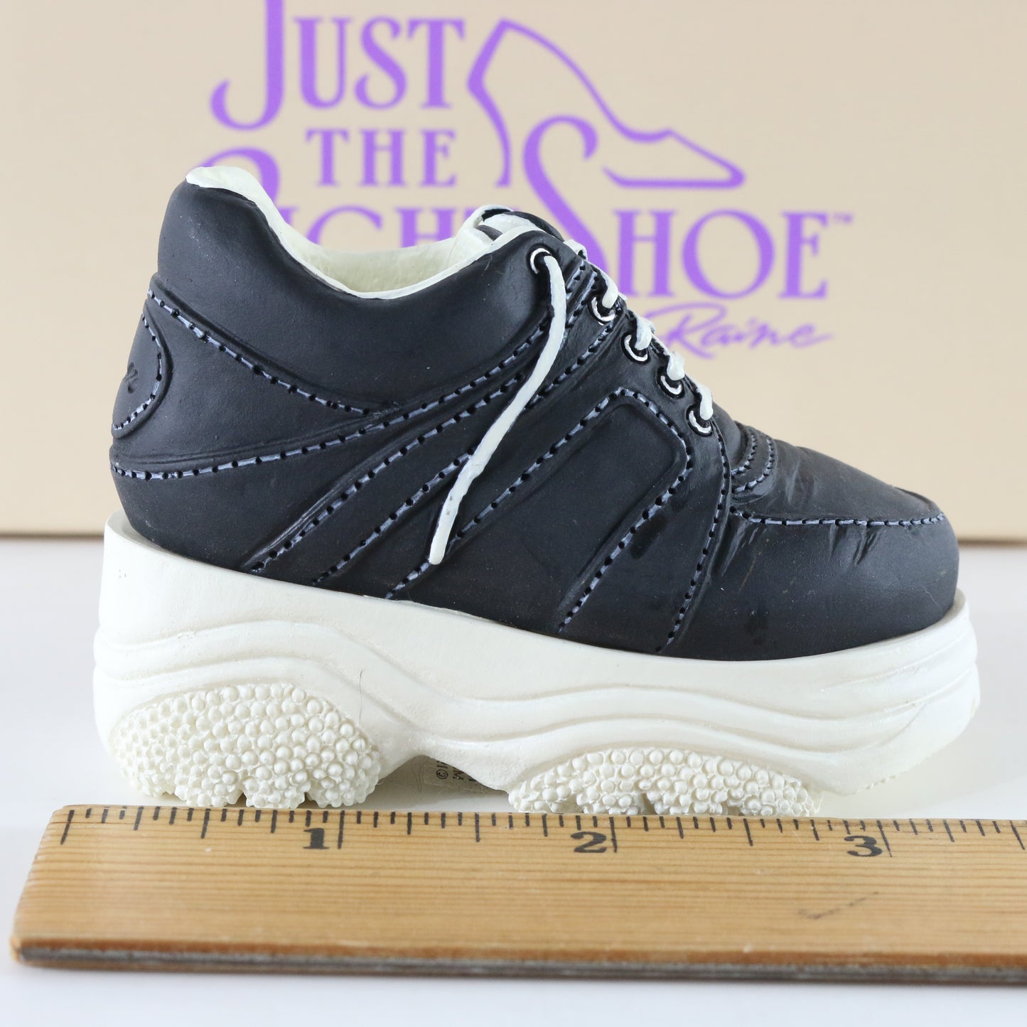 Just The Right Shoe Sneaking By Black Raine Willitte Resin Shoe 25035