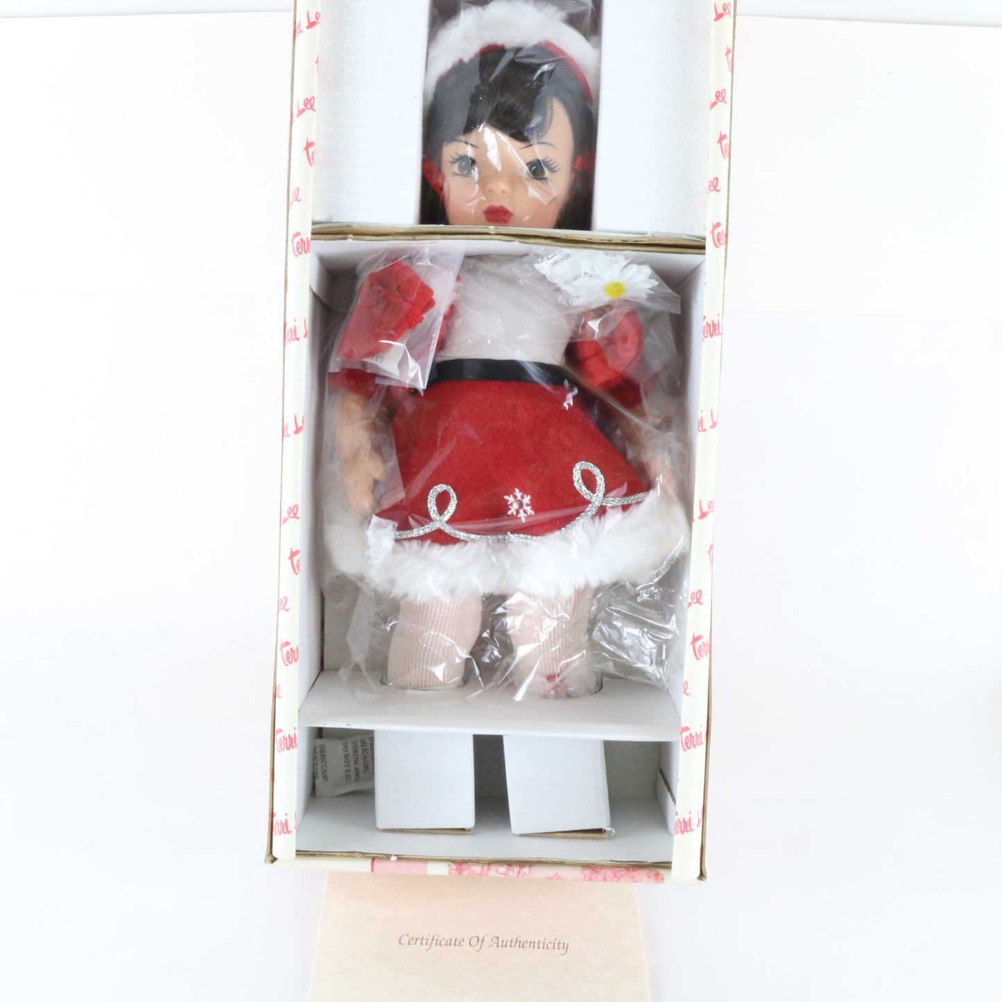 Terri Lee Holiday 2000 Christmas Outfit Santa Hat & Skates 16" Vinyl Doll 320011