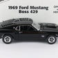 1969 Ford Mustang Boss 429 Raven Black Fastback Danbury Mint 1:24 Diecast Model