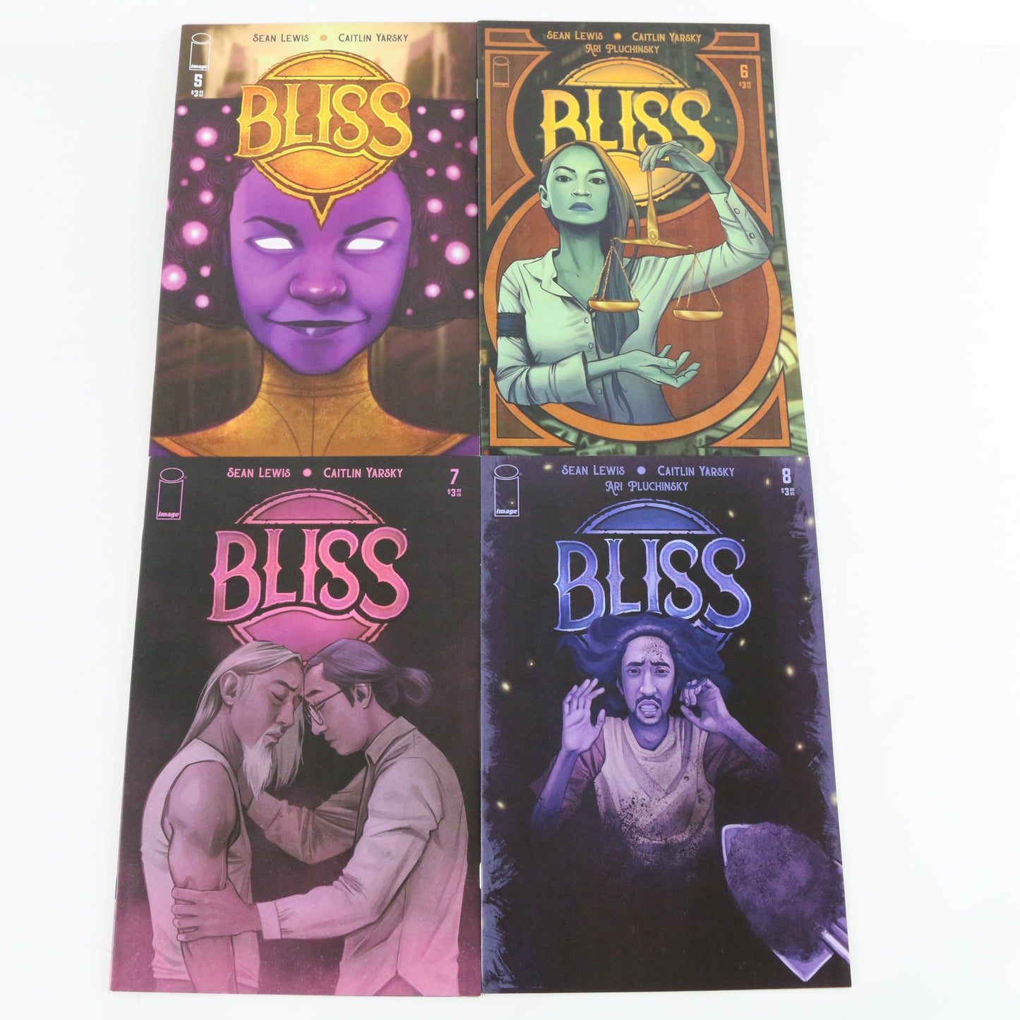 Lot Of 8 Bliss 1st Print #1-8 Full Run Image Lewis Yarsky NM COMPLETE RUN Comics