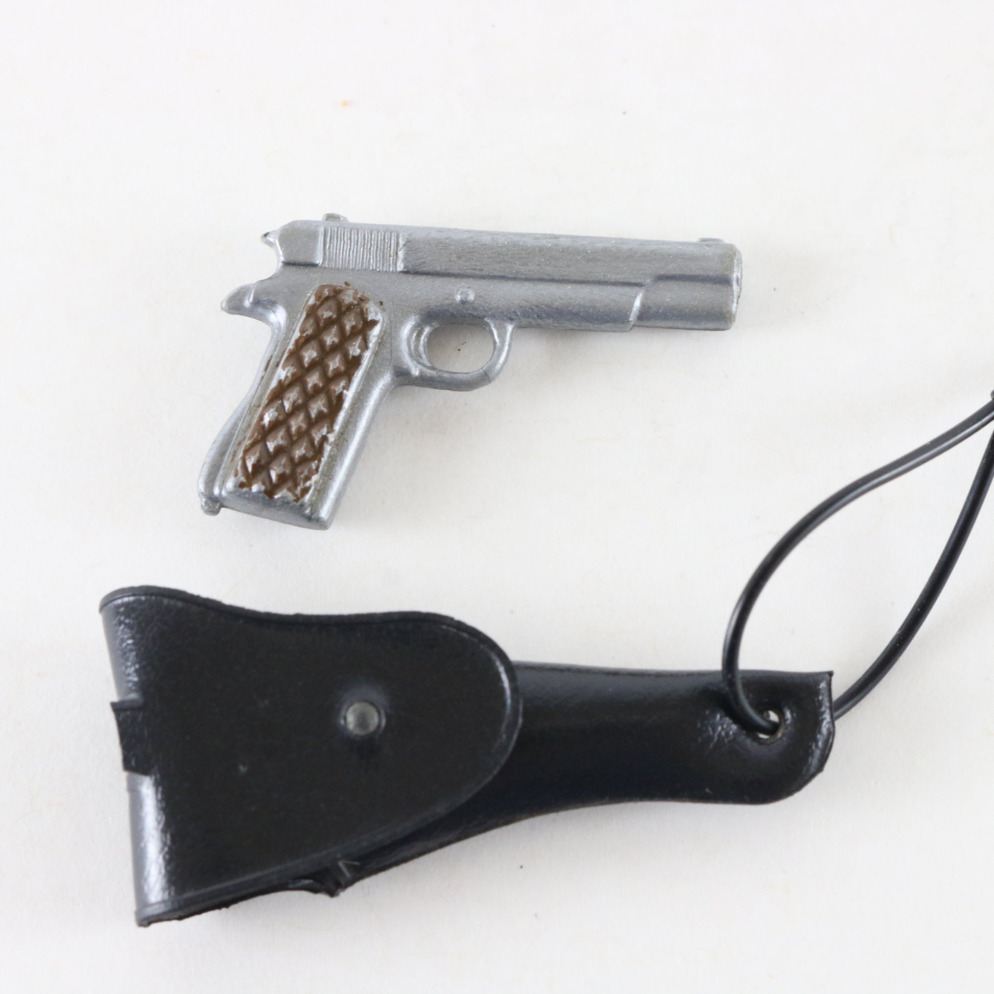  1960s Hasbro Gi Joe Colt 45 Pistol W/ Holster For 12" Figures