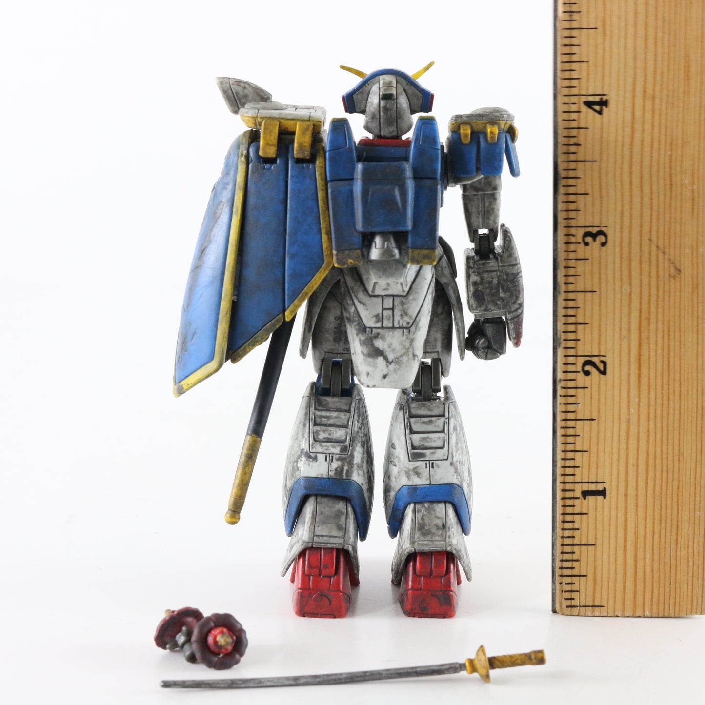 Gundam G Battle Scarred Rose Mobile Suit Bandai MSIA Action Figure 4.25"