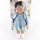 Terri Lee Bonnie Lou Sunday Best Black 16" Doll W/ Blue Dress & Extras 90023