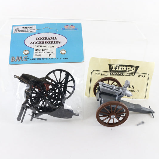 Lot Of 2 Gatling Guns Civil War Weapon BMC & TIMPO 1:32 8515 Kits