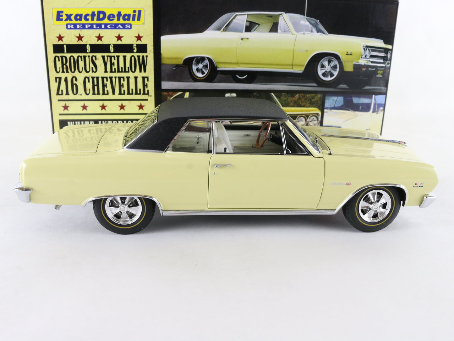 1965 Chevelle Malibu SS 396 Turbo Jet Crocus Yellow Exact Detail 1:18 Model Car