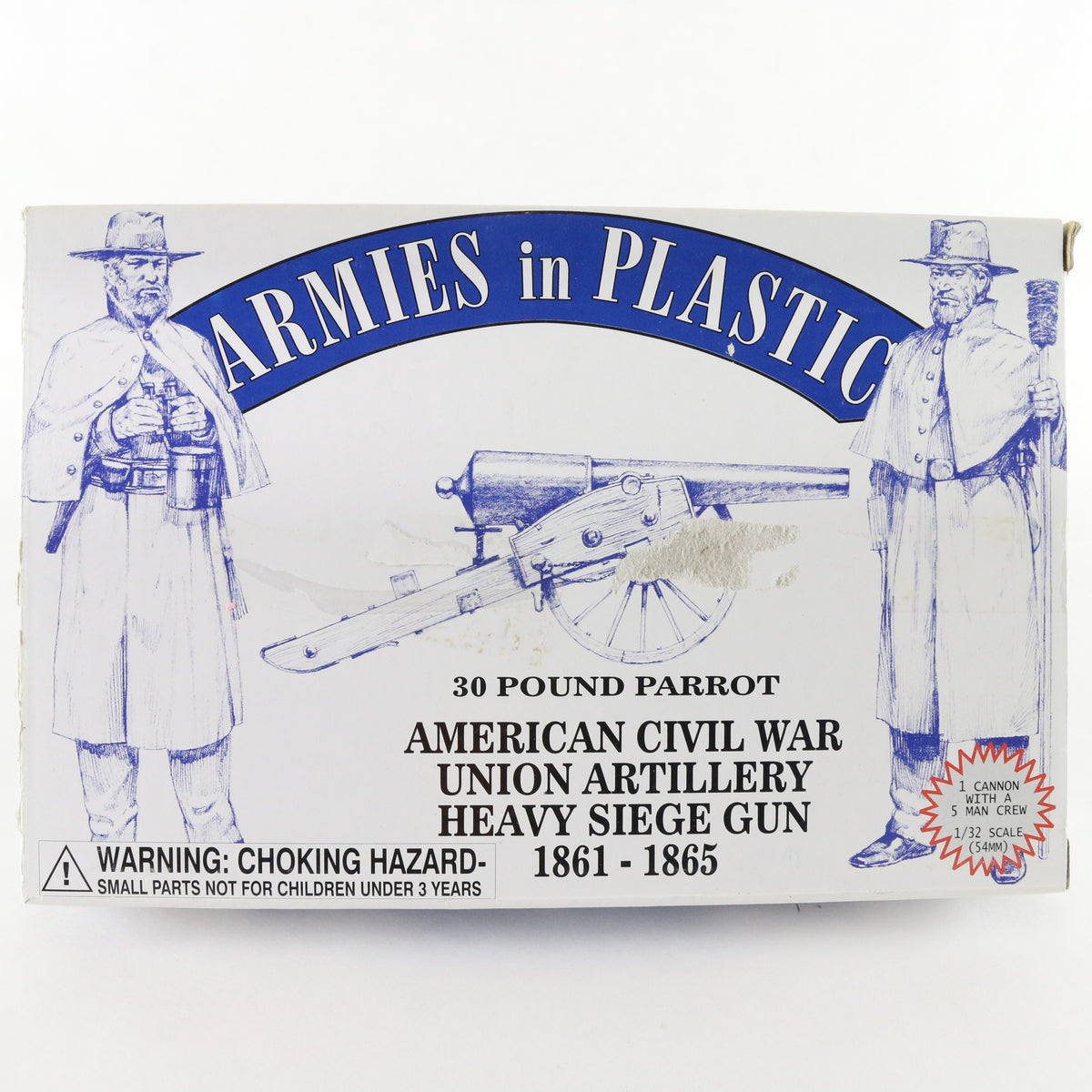 30 Pound Parrot Siege Gun Union Civil War Armies In Plastic 1:32 5500 Sealed