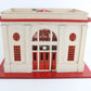 City Passenger Train Station Red & White Tinplate Lionel O 115 Tinplate classic station building for O gauge