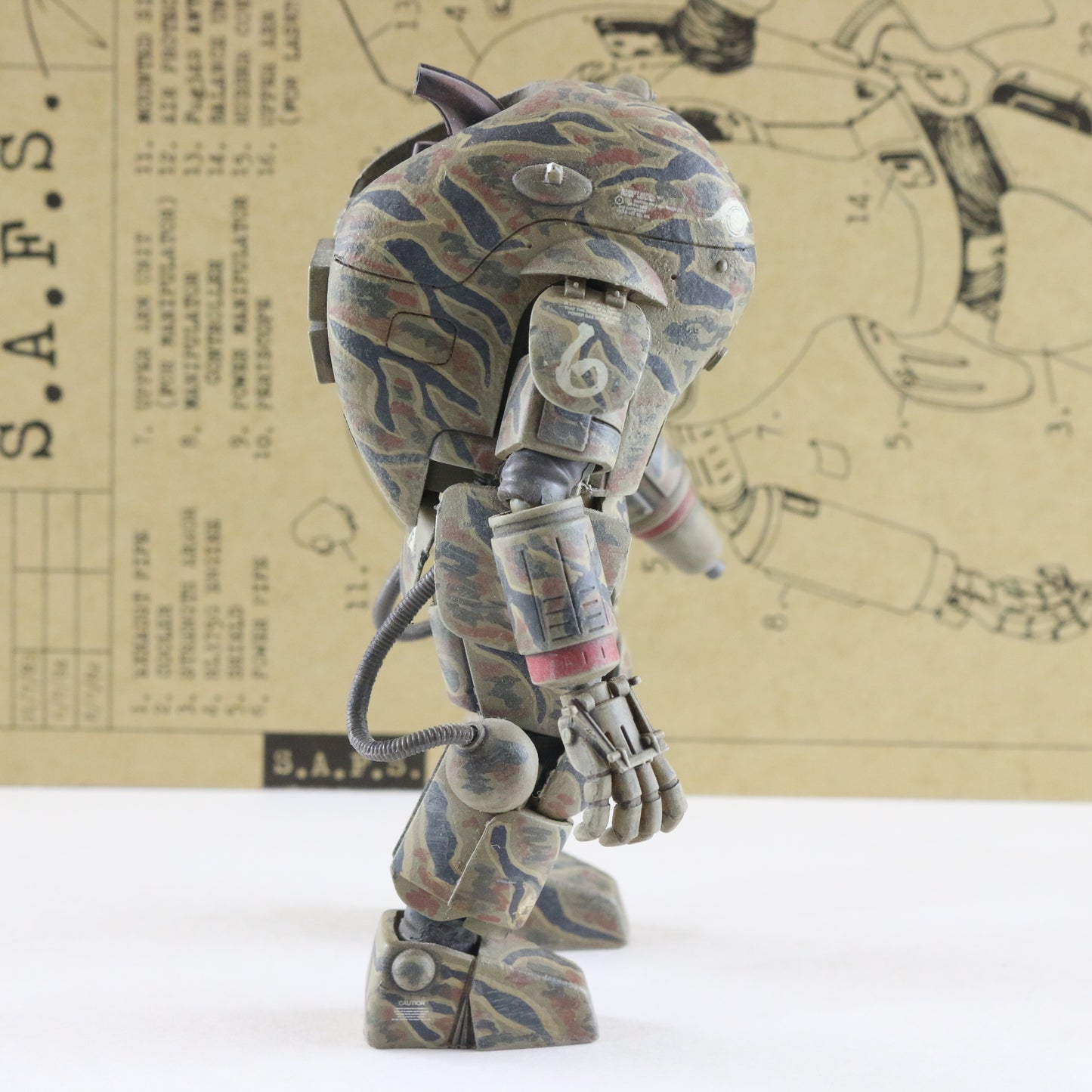 Ma.k Nitto Super Armored Fighting Suit SAFS 1/20 Built Painted Maschinen KRIEGER