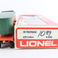 Lionel O 6-9282 Great Northern GN 9282 Piggyback Flat Car W/ Trailers colorful GN intermodal flat car set