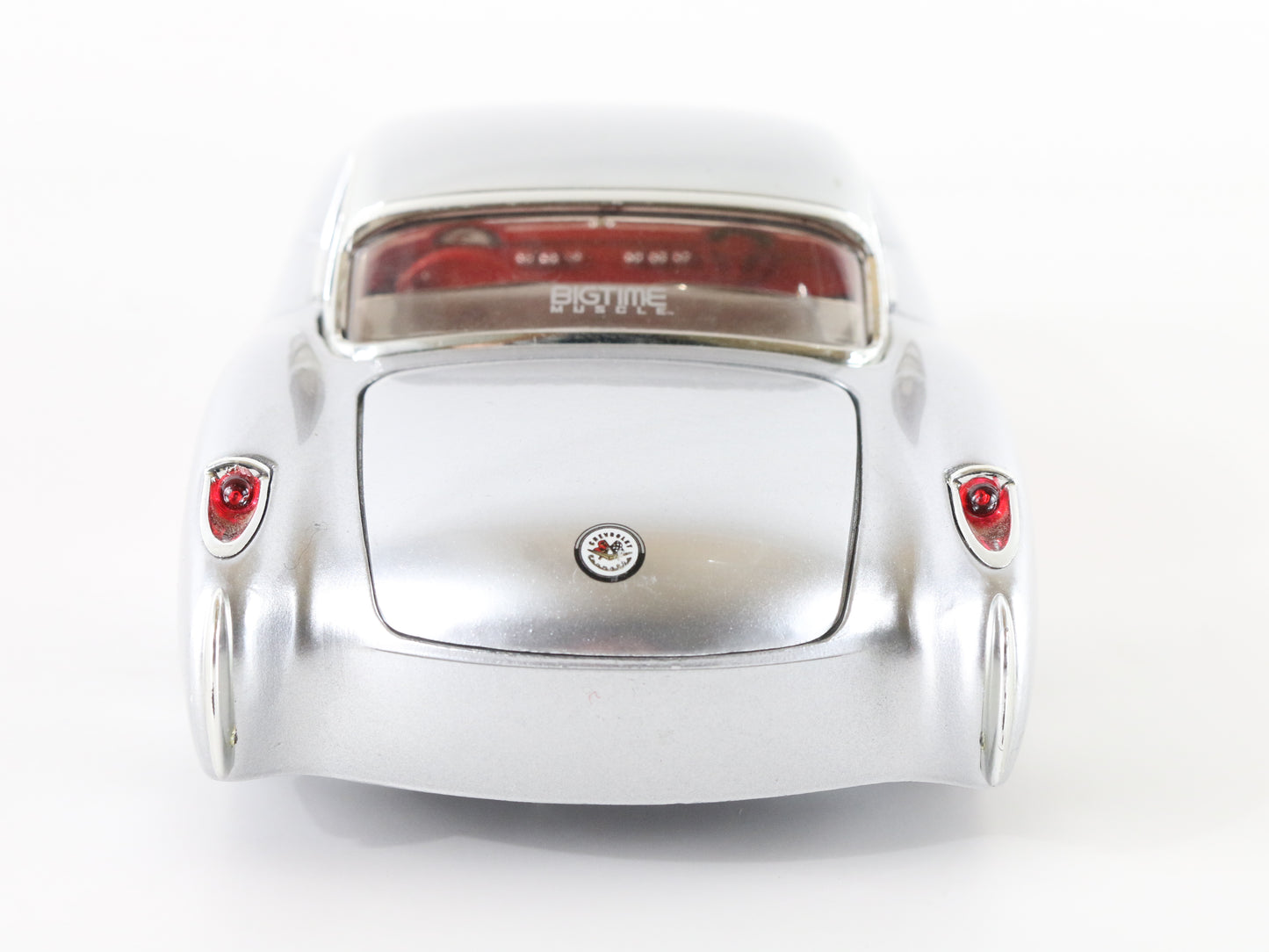 1957 Chevy Corvette Silver & Red Jada Toys 1:24 Model Car 90937