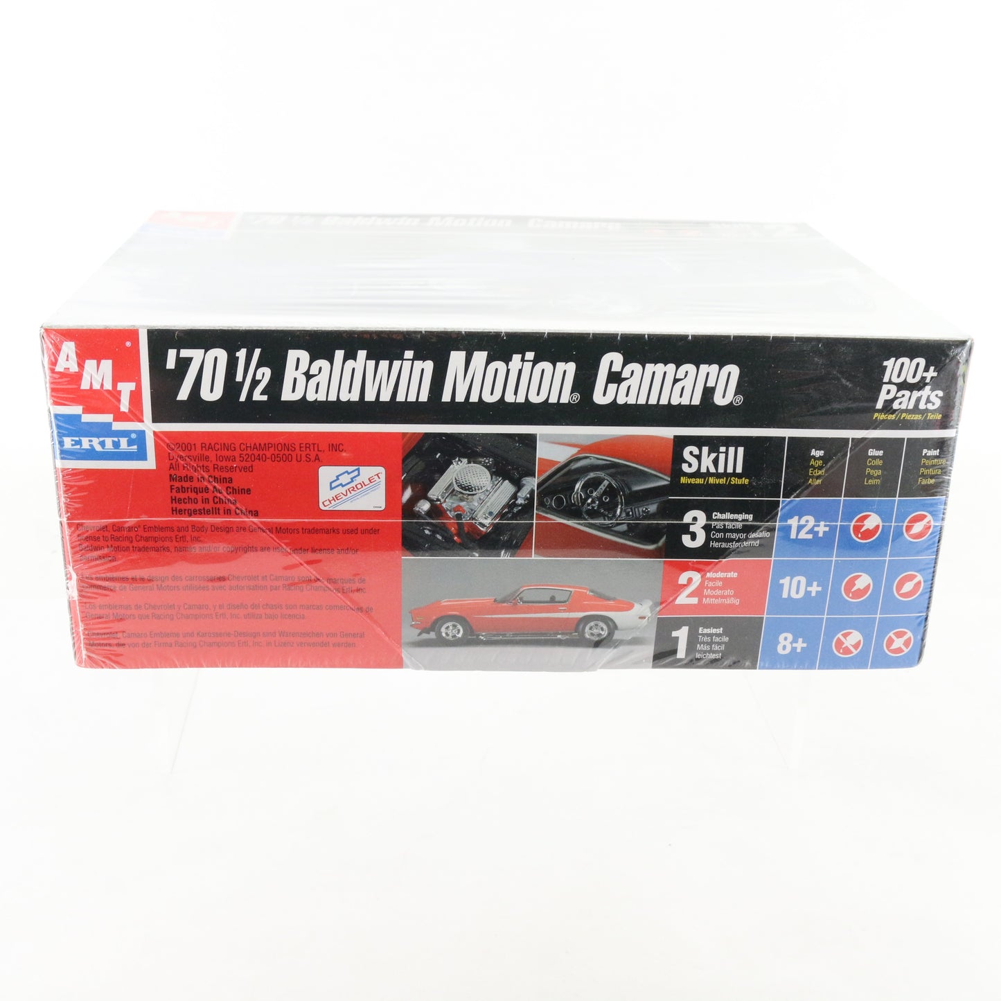 1970 1/2 Chevy Baldwin Motion Camaro AMT ERTL 1:25 Model Car Kit 30085