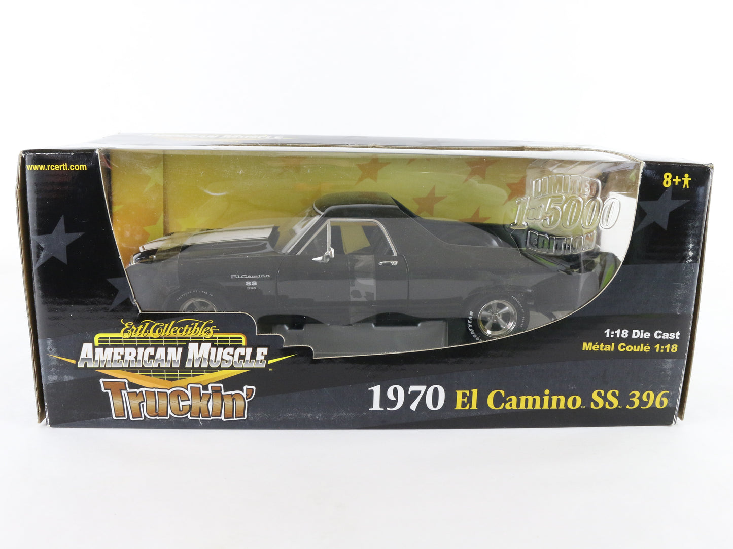 1970 Chevy El Camino Ss396 Black American Muscle Truckin ERTL 1:18 LE Of 5000