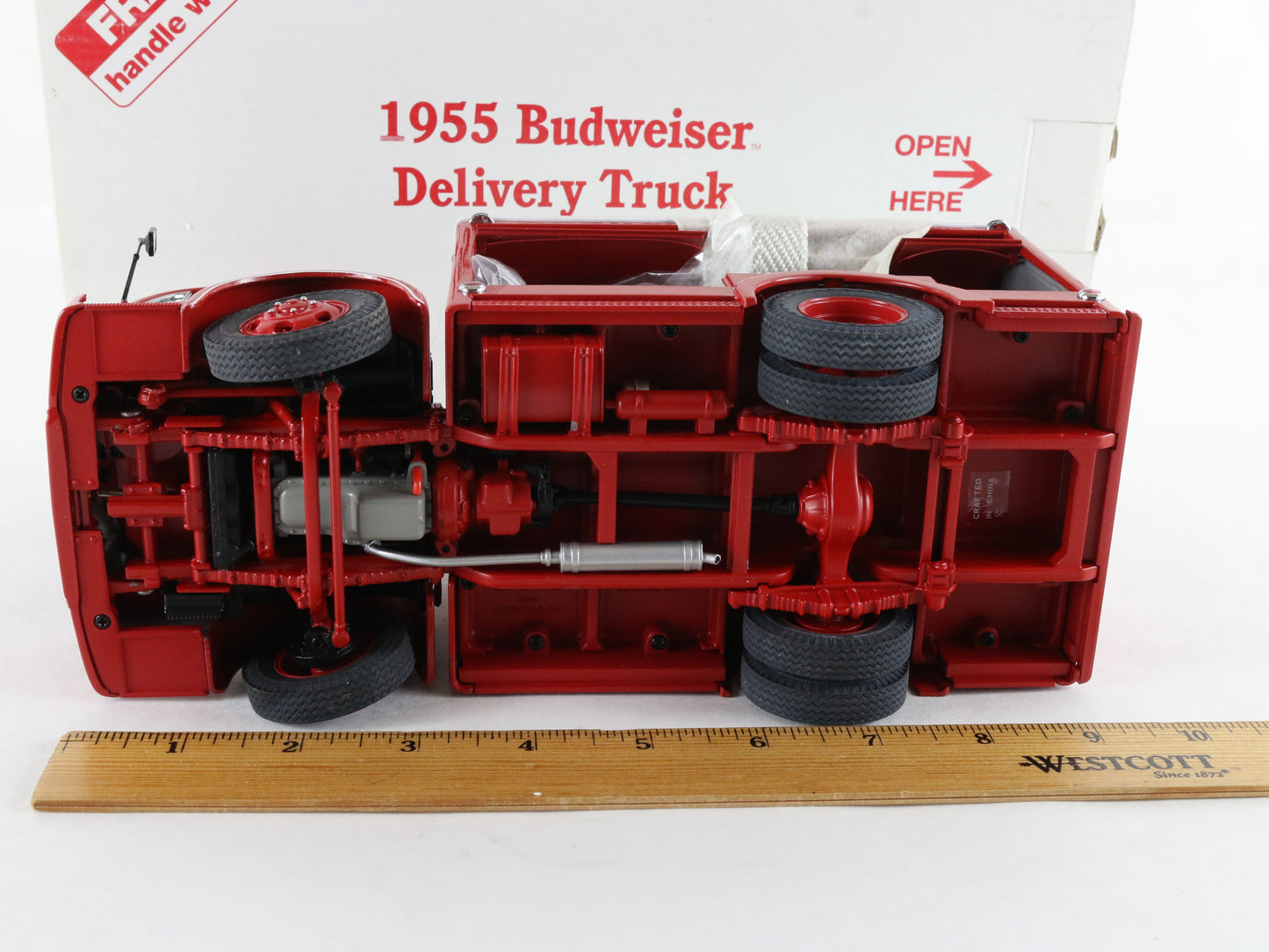 1955 White 3000 Budweiser Delivery Truck Red Danbury Mint 1:24 Diecast Model