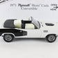 1971 Plymouth Hemi Cuda Barracuda Convertible White Black Danbury 1:24 Diecast