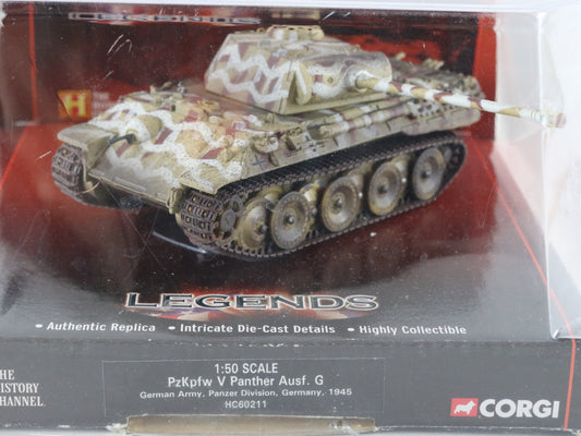 Pzkpfw V Panther Ausf G German Panzer Germany 1945 Corgi 1:50 HC60211 Model