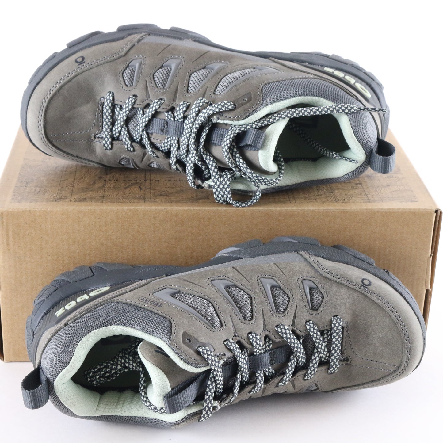 Oboz Sawtooth X Low B-dry Womens Hazy Gray Waterproof Hiking Boots Size 6 USA