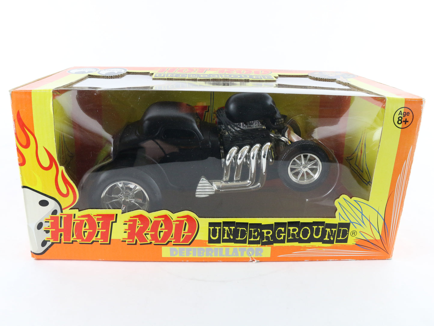 Defibrillator Black Ford Dragster Hot Rod Underground 1:18 Diecast Model Car