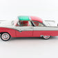 1955 Ford Crown Victoria Pink White Franklin Mint 1:24 Model Car