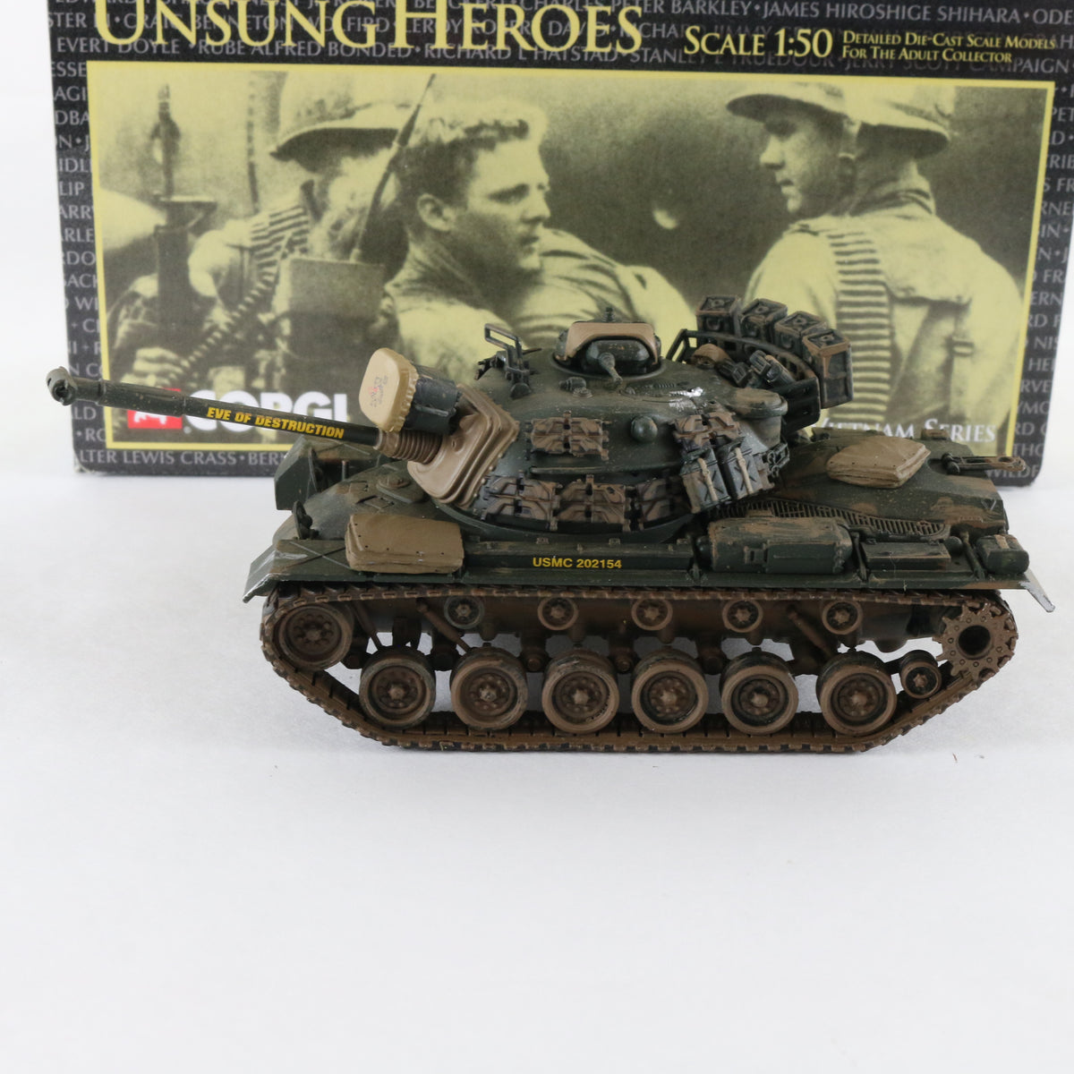 M48A3 Tank USMC Chrysler Unsung Heroes Corgi 1:50 50301 Military Vehicle