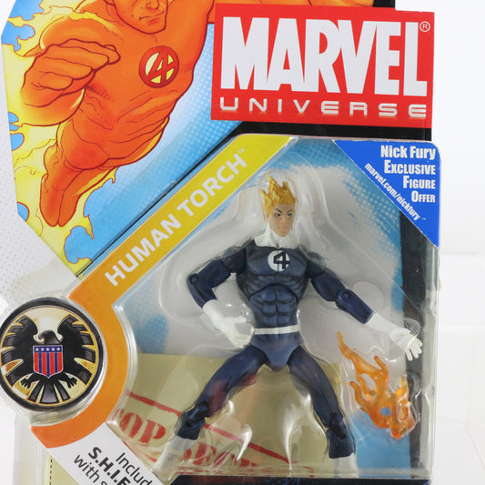 Marvel Universe 011 Human Torch 3.75" Action Figure Hasbro 
