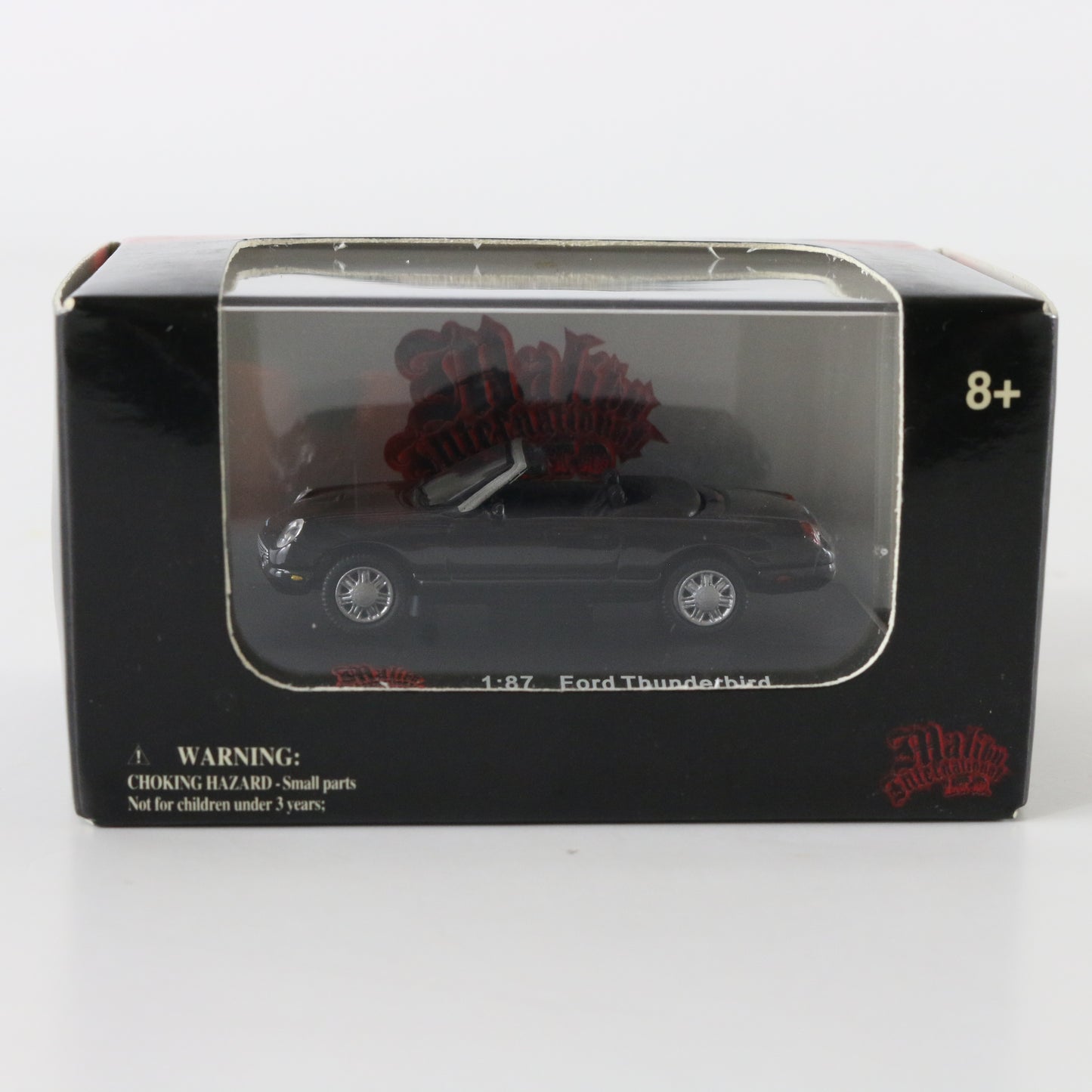 Ford Thunderbird Black Convertible Model Car Malibu Intl High Speed 1:87 HO 105