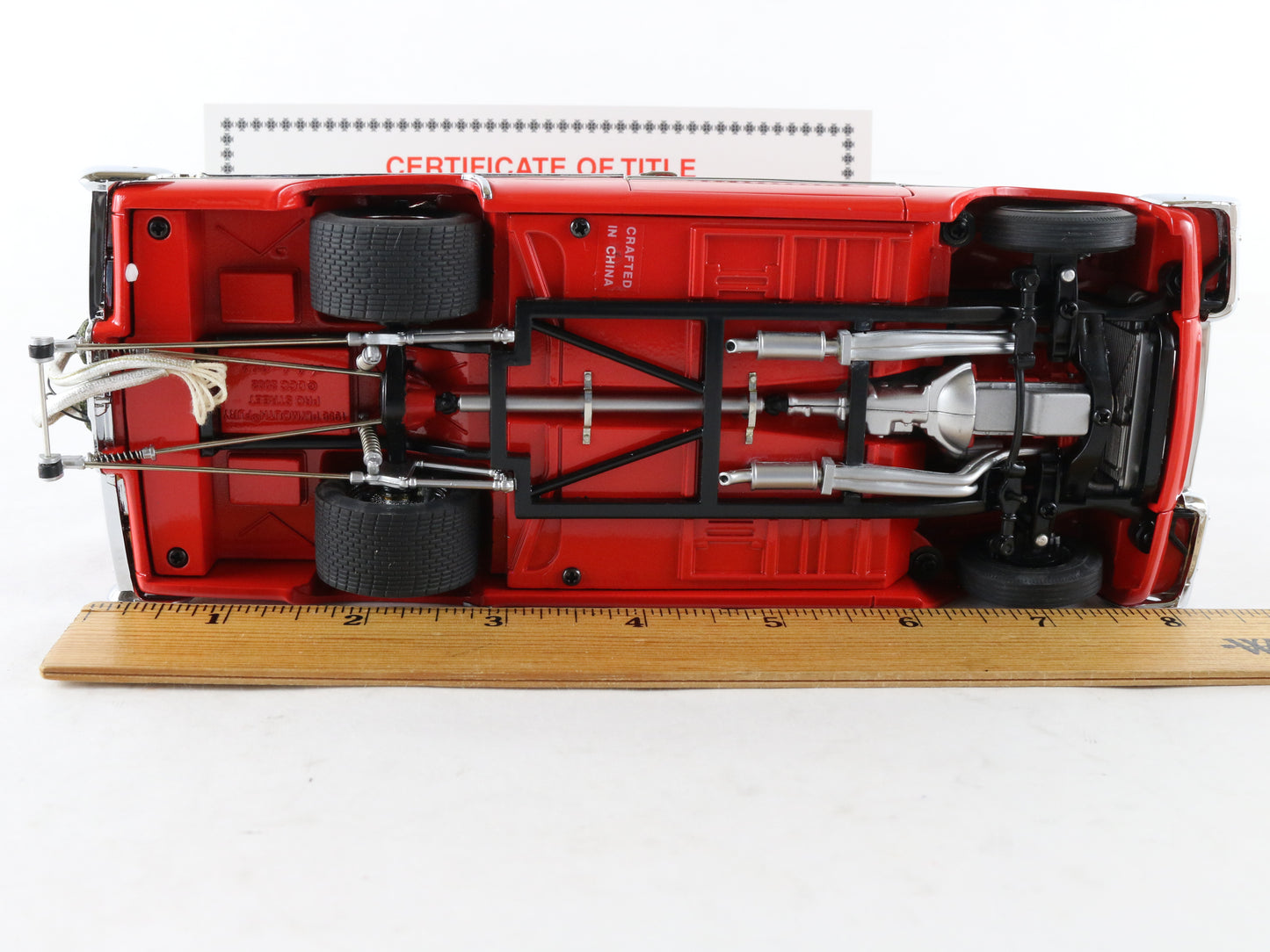 1958 Plymouth Fury Pro Street Red Dragster Danbury Mint 1:24 Model Car