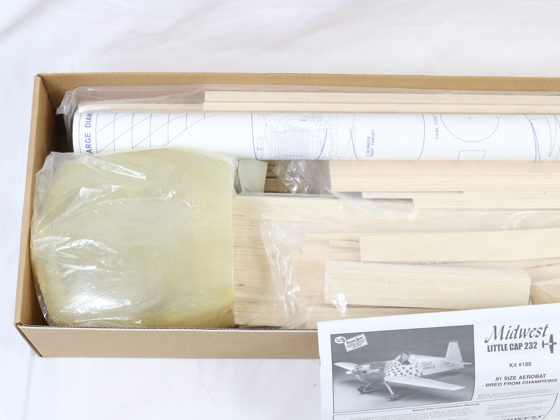 Midwest Products Little Cap 232 .91 21% Scale 62" Wingspan RC Plane Kit