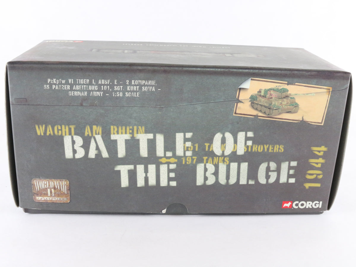 Pzkpfw VI Tiger I Tank Panzer German WW2 Battle of the Bulge Corgi 1:50 CC60504