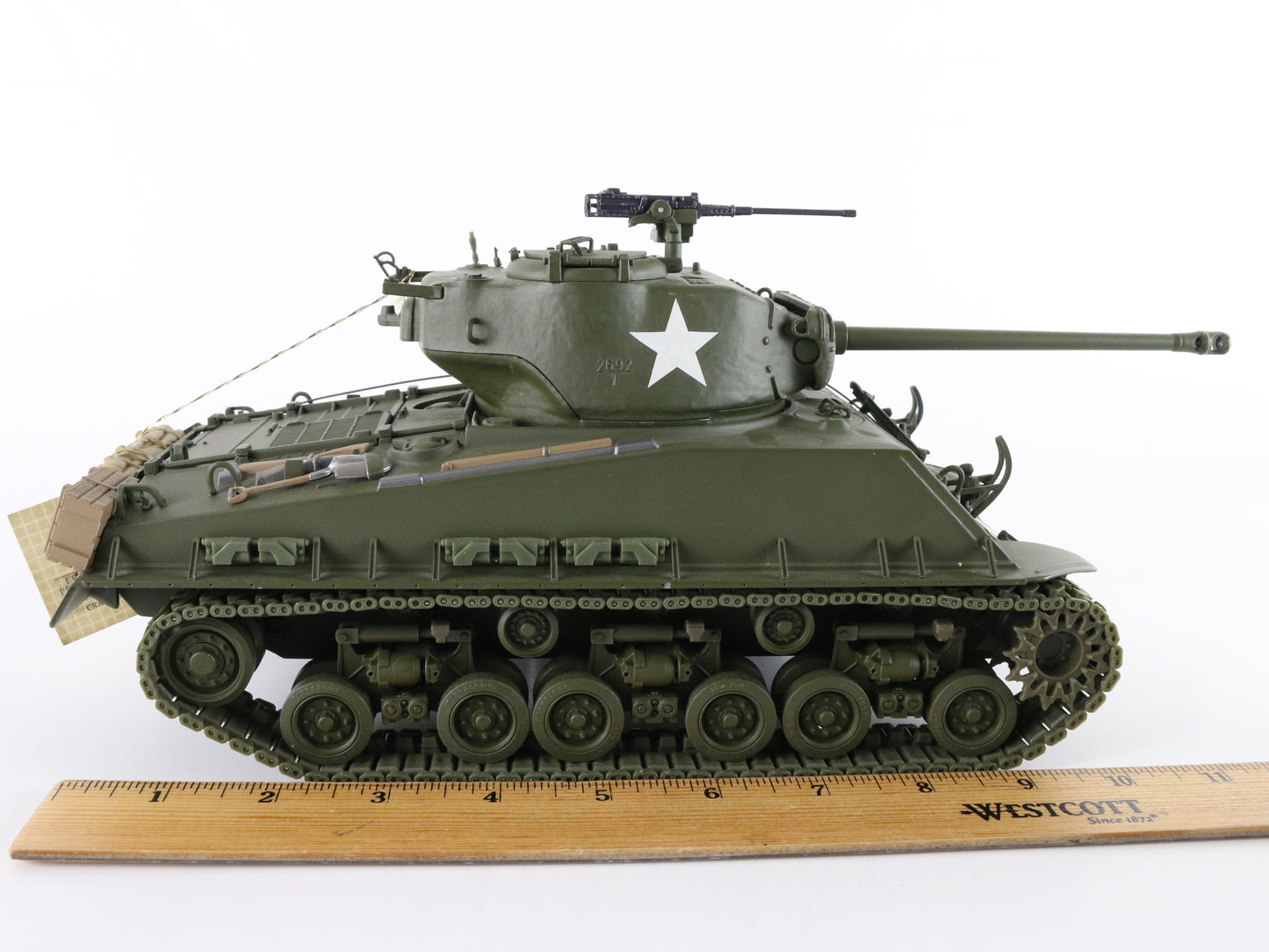 General George Patton Usa M4a3 Sherman Tank Franklin Mint 1:24 Military Vehicle