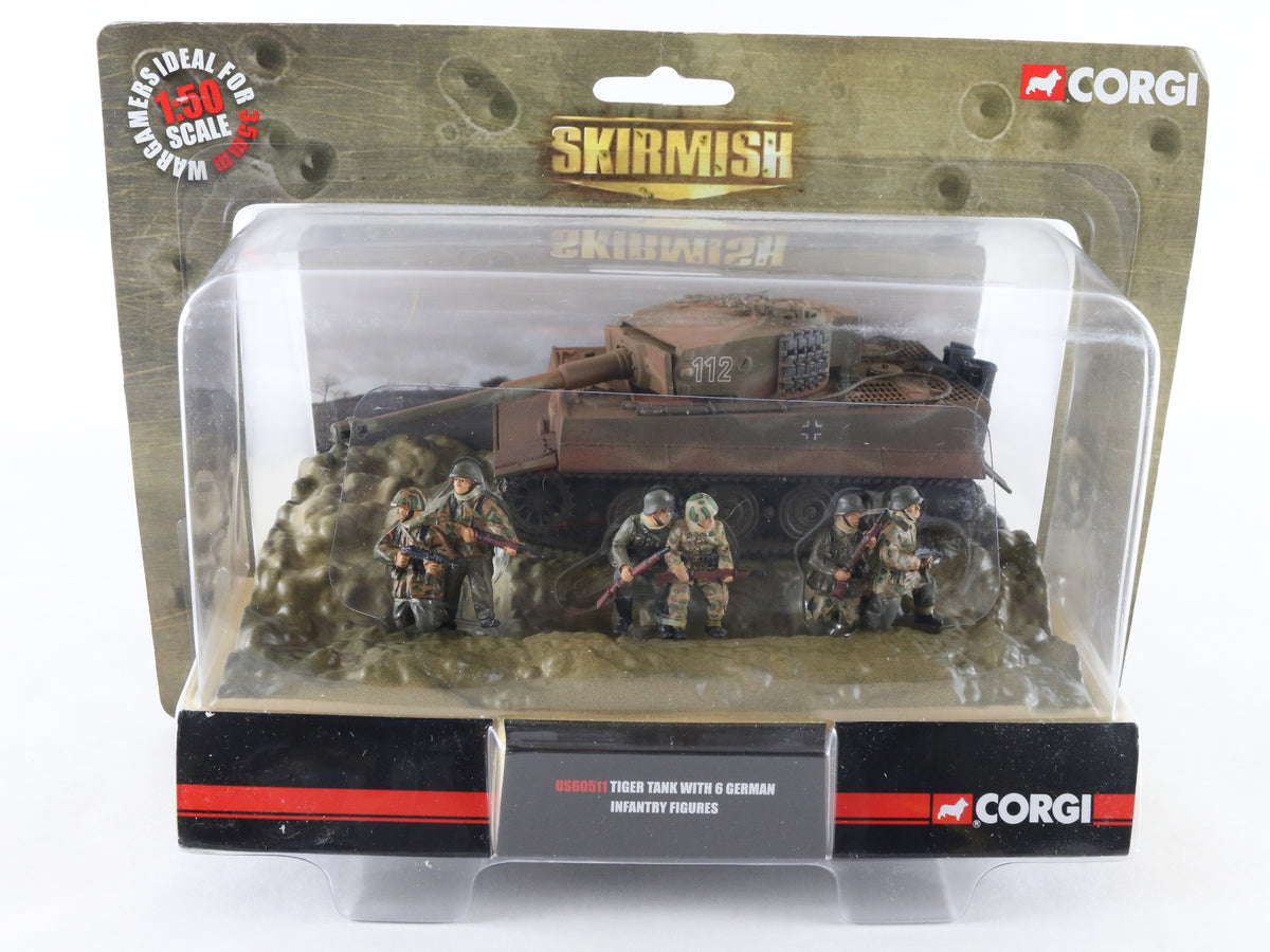 Tiger Tank & German Infantry Corgi 1:50 Skirmish US60511 Sealed