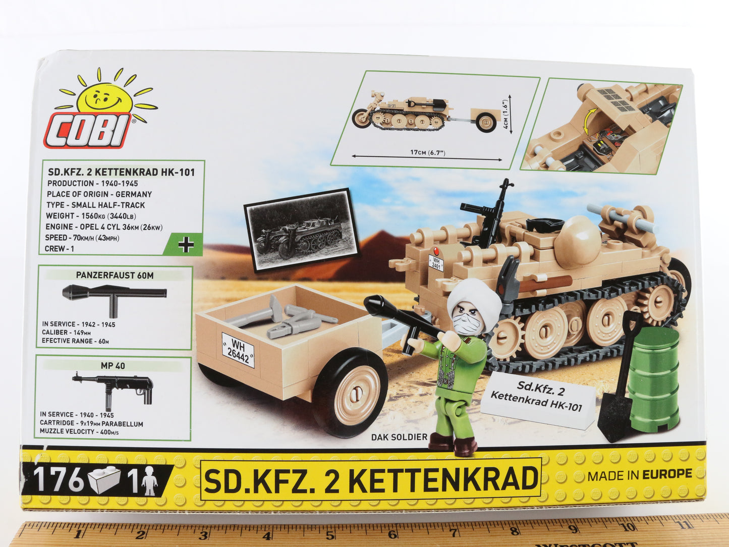 Sd.kfz. 2 Kettenkrad Half Truck WW2 German Historical Collection Cobi 2401