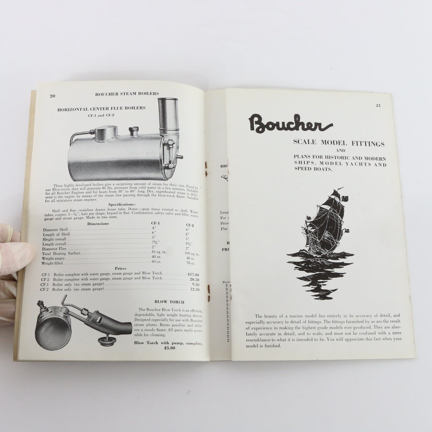 1933 Vintage Boucher Hobby Boat & Model Construction Set Catalog