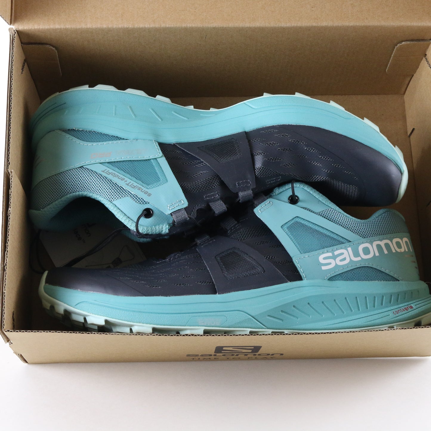 Salomon Ultra W/ Pro Ebony Meadowbrook Icy Womens Trail Running Shoes Size 6.5