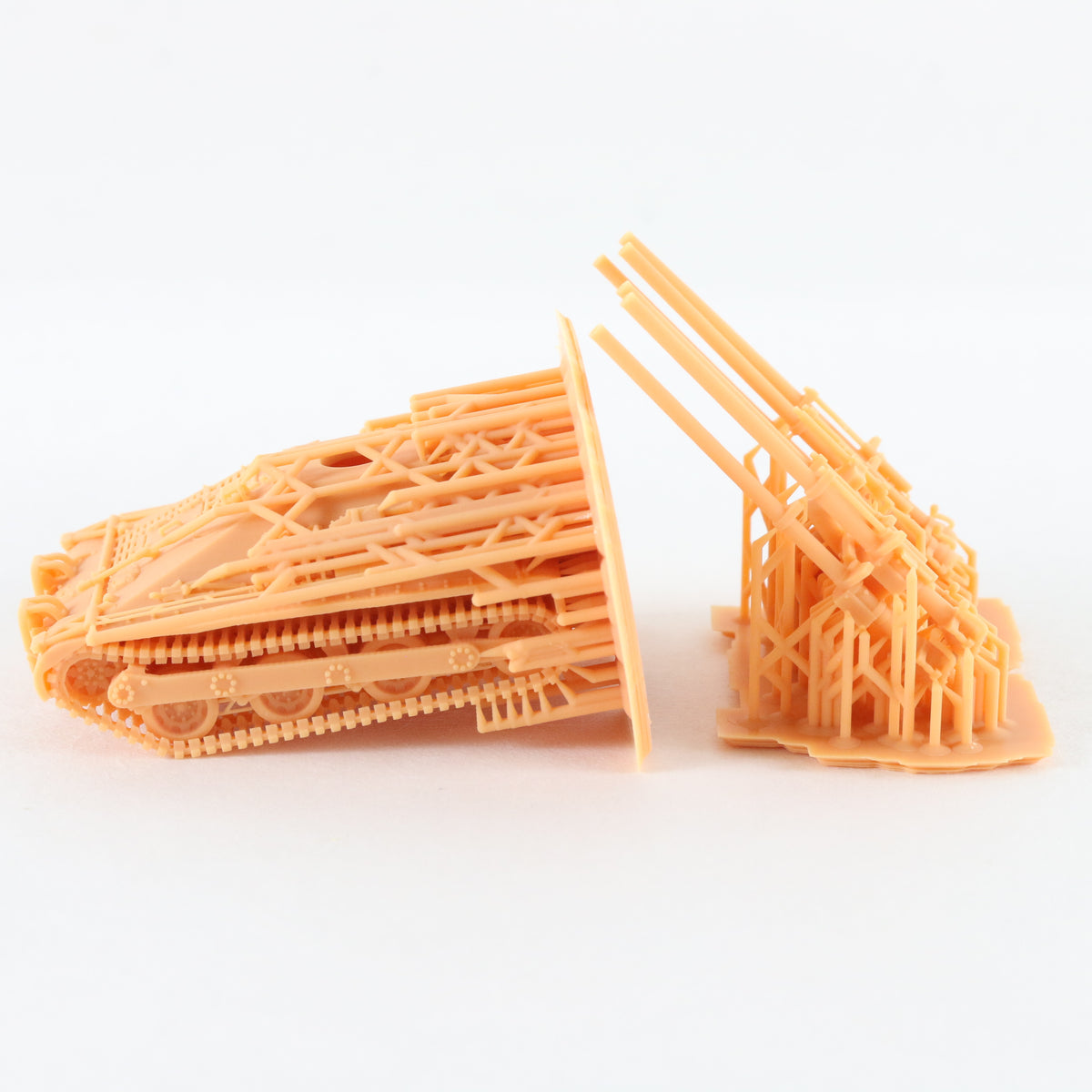 M50 Ontos USMC 105mm Recoilless Rifles 1:72 3D Printed Model Orange