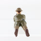 Lineol WWII German composite soldier prone scouting figure collectible toy