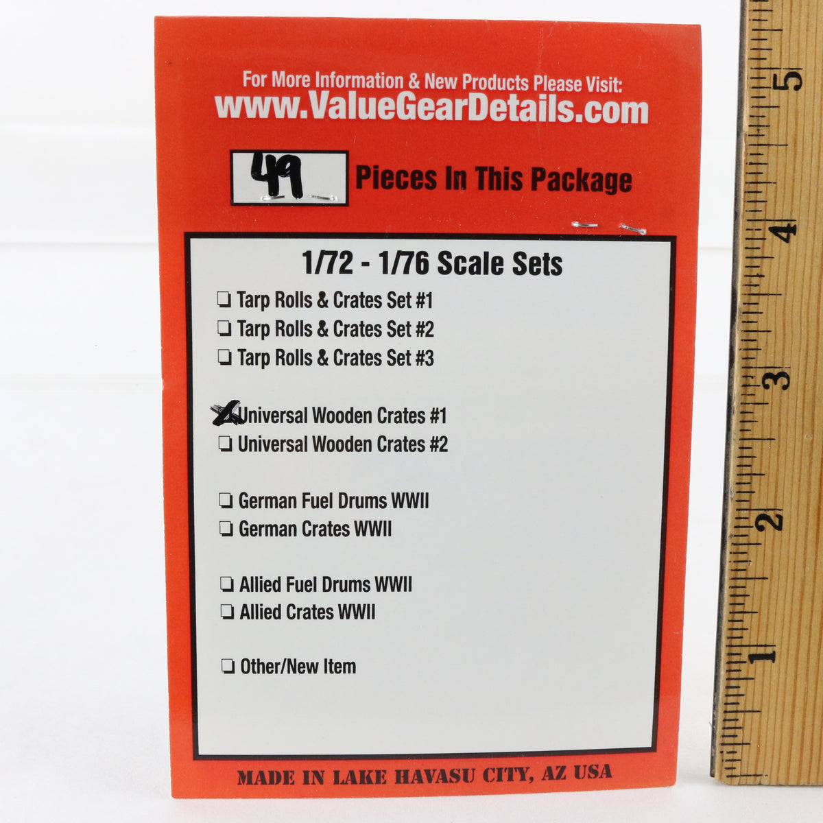 Universal Wooden Crates #1 Military Accessory Set Value Gear 1:72 1:76 Resin