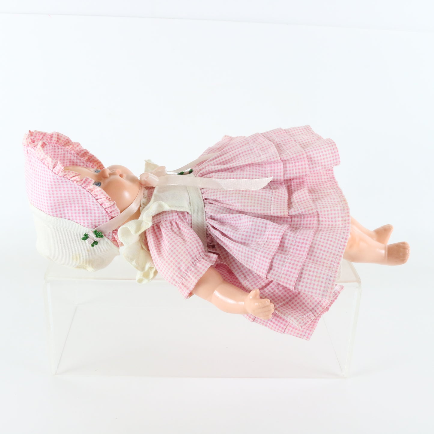 Gold Medal Baby Pink Dress Girl Horsman 13.5" Doll W/ Cap