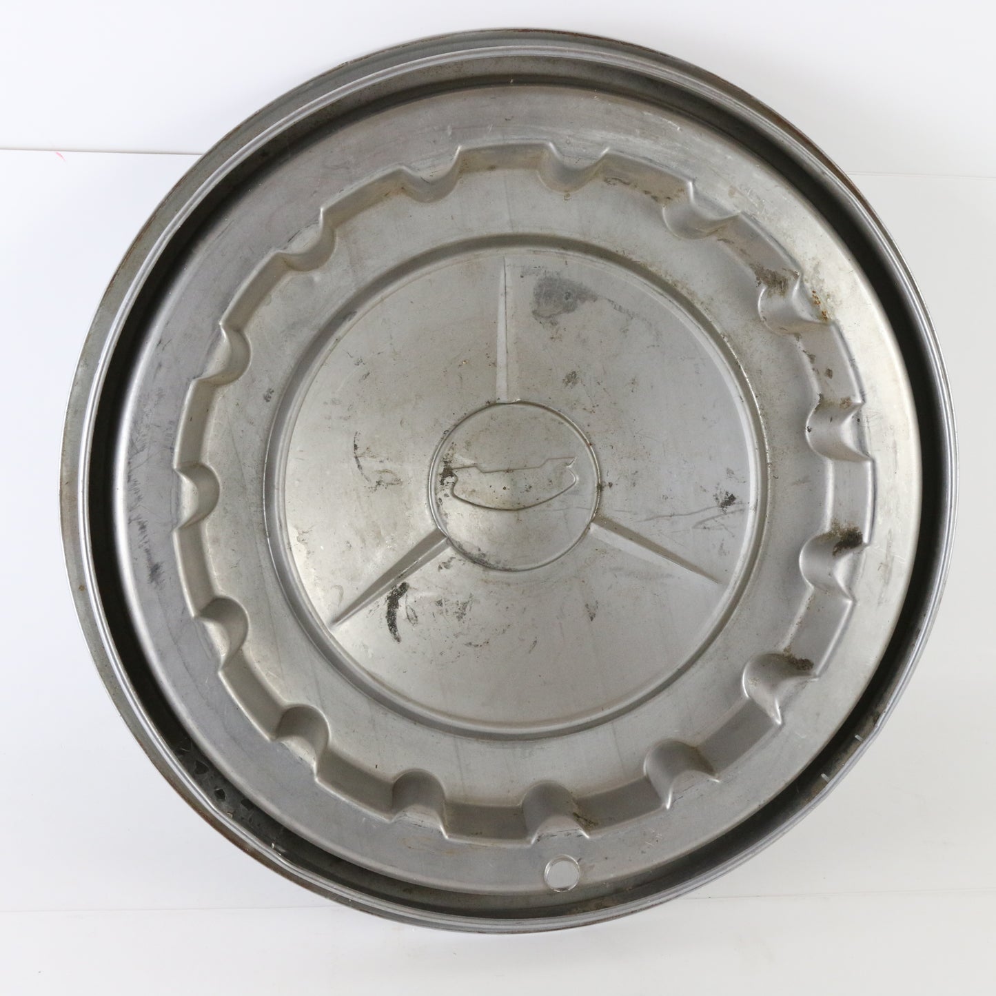 Lot Of 2 1957 Chevrolet Bel Air Metal Wheel Hubcap 14.5"