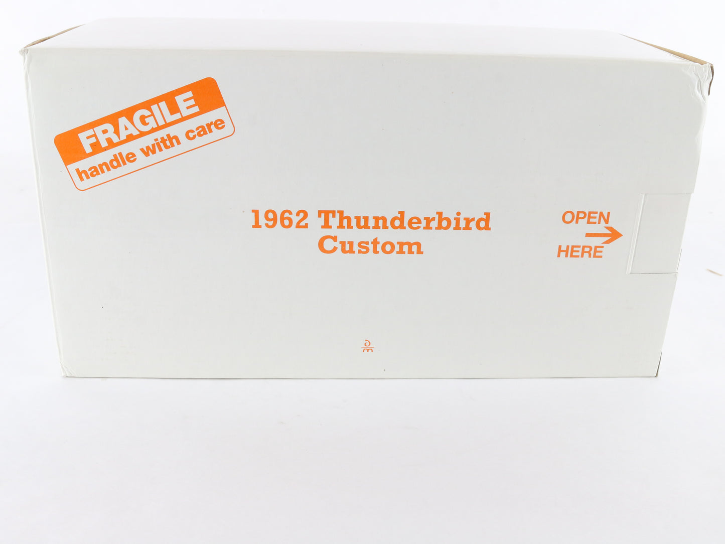 1962 Thunderbird Custom Orange Convertible Danbury Mint 1:24 Diecast Model Car