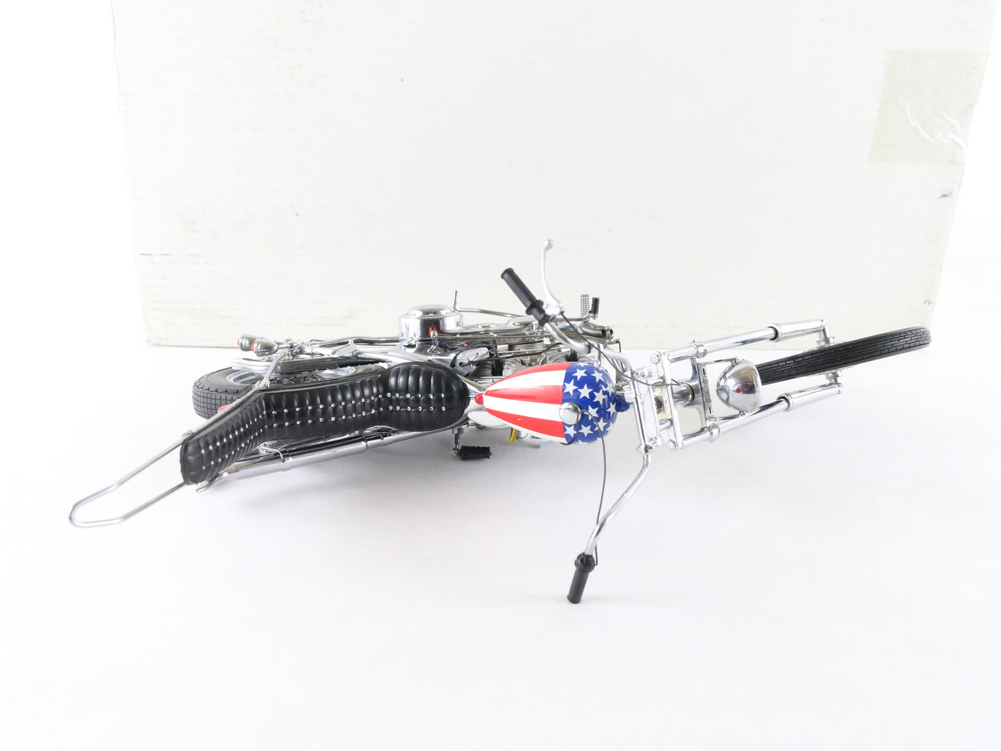 Easy Rider Chopper Red White Blue Cpt America Franklin Mint 1:10 B11WL73 w/ Box