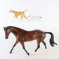 Breyer Protocol Strapeless Set W/ 2 Dogs Foxhound & Sheepdog Traditional Horse