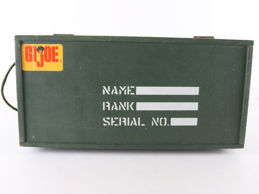  1960s Hasbro Gi Joe Wooden Military Footlocker Case W/ Tray