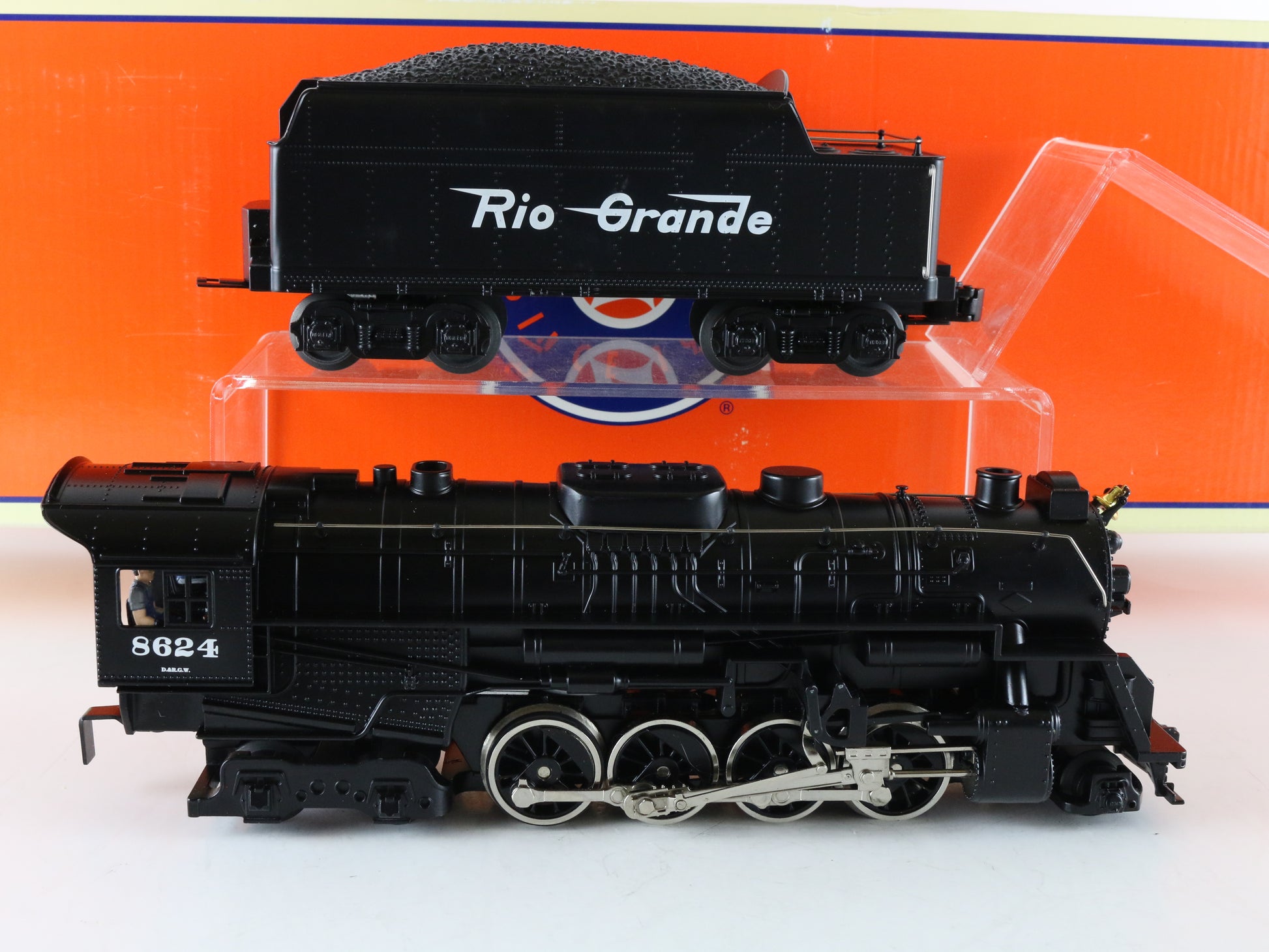 Lionel O 6-38624 Rio Grande 2-8-4 Berkshire Jr Steam Locomotive & Tender