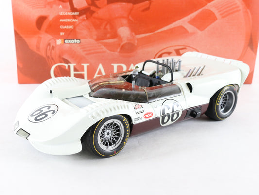 Exoto 1:18 1st ROAD AMERICA 500 1965 Exoto Chaparral 2 No. 66