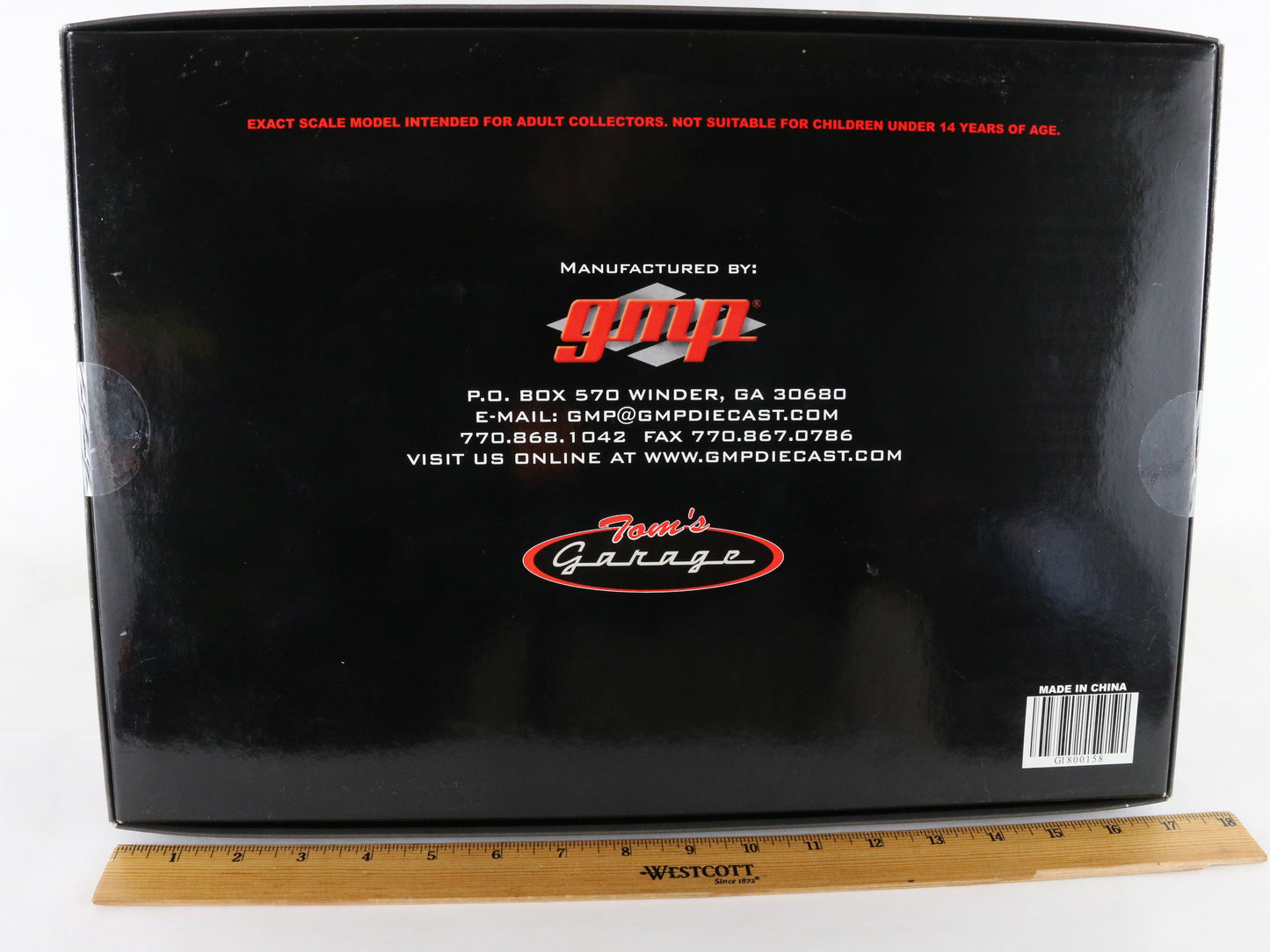 Toms Garage Black & Silver Diecast Tool & Trailer Set GMP 1:18 Model G1800158