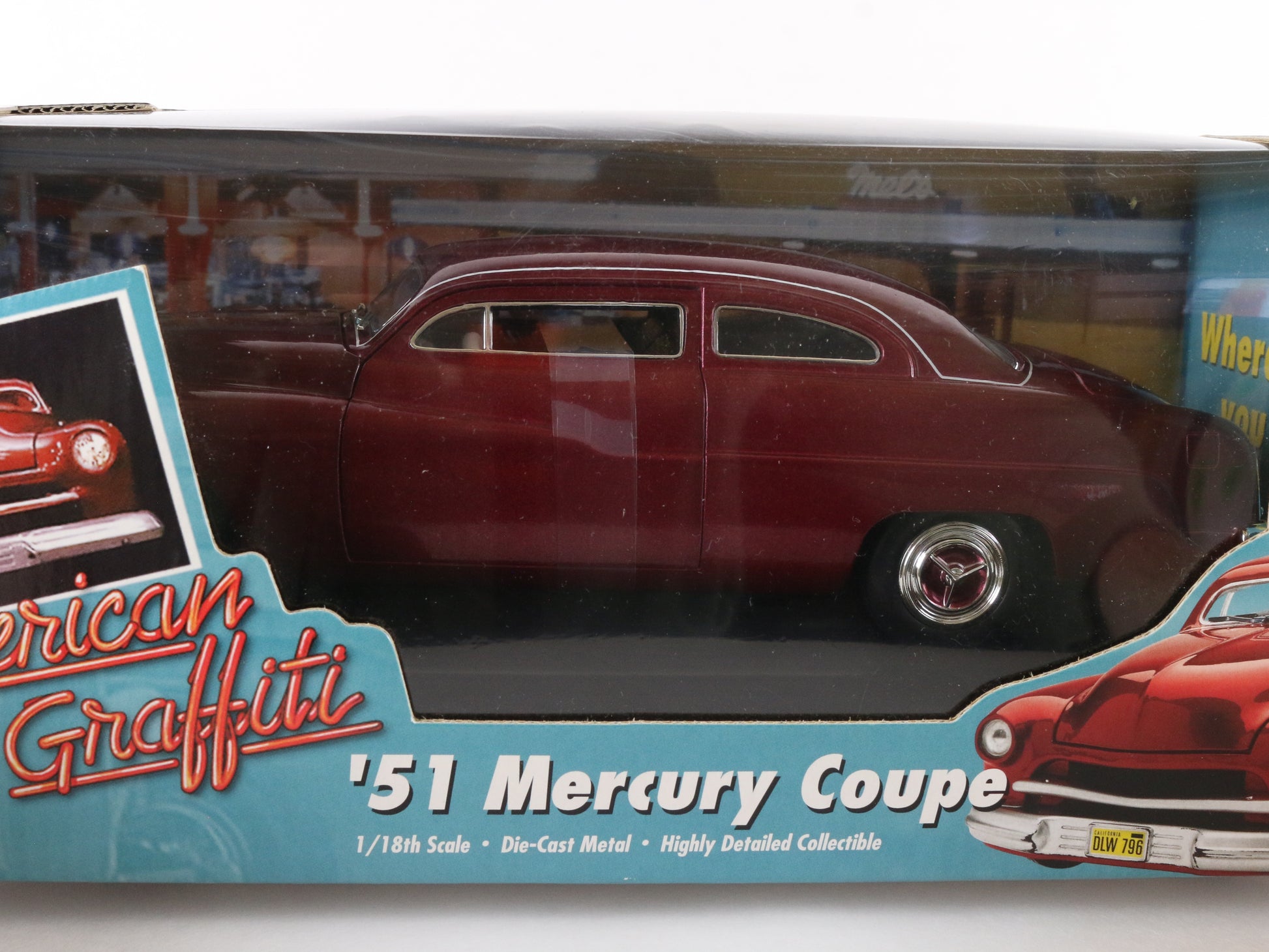 1951 '51 Mercury Coupe Purple American Graffiti ERTL 1:18 Sealed Model 32081