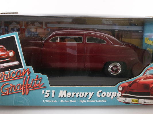 1951 '51 Mercury Coupe Purple American Graffiti ERTL 1:18 Sealed Model 32081